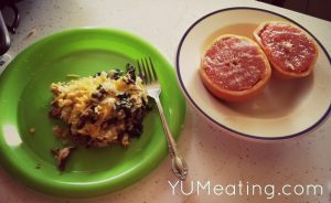 broiled grapefruit and eggs