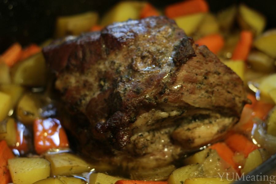 pork ranch roast with vegetables