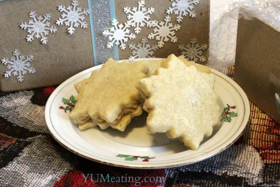 shortbread buttercream cookie swap 2013 snowflake