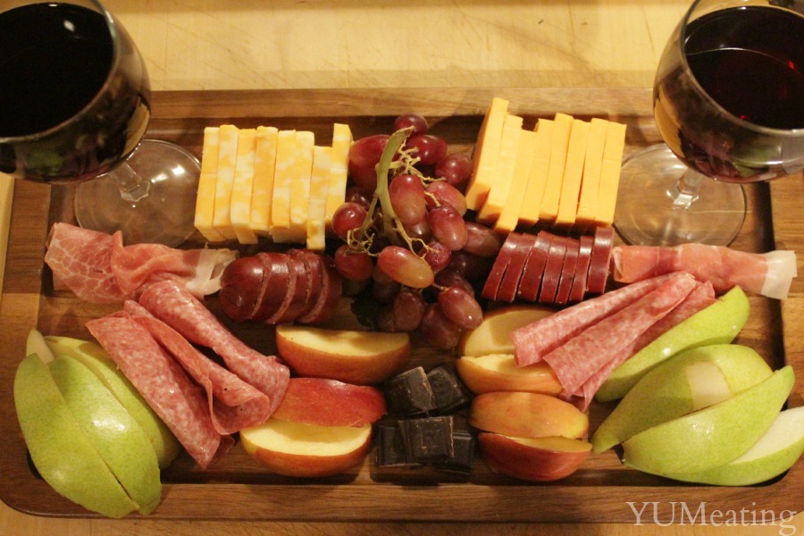 wine and cheese platter whole