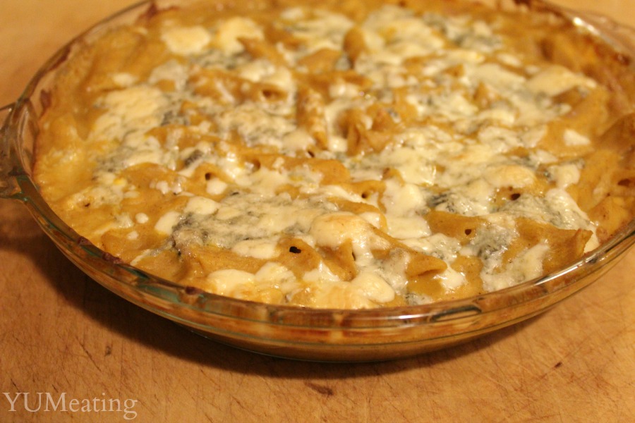 gorgonzola butternut squash mac and cheese pie