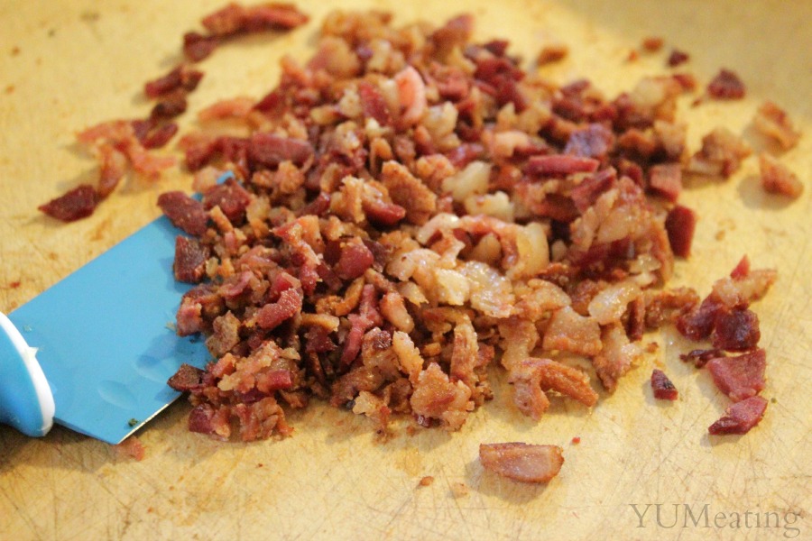 chopped bacon