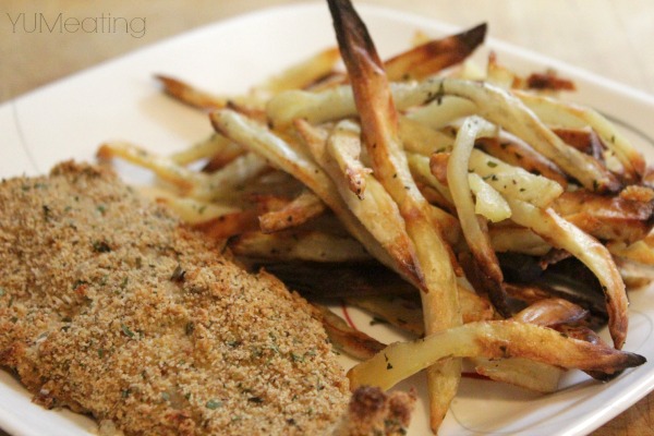 fish and skinny chips