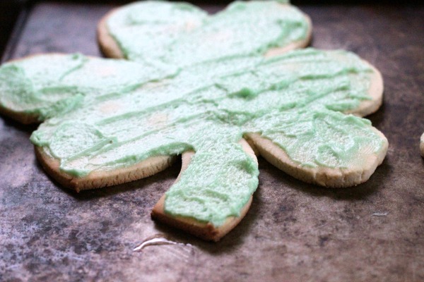 giant shamrock cookie