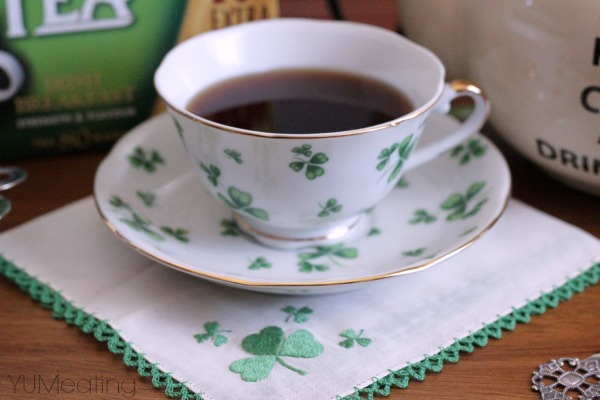 irish breakfast tea shamrocks