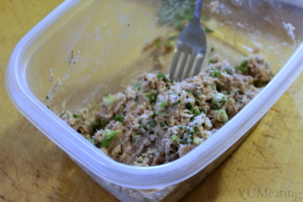 tasty tuna cakes mixture