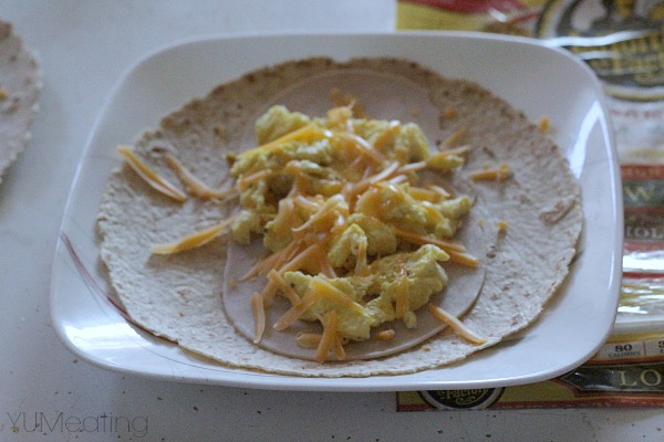 breakfast wrap cheesy