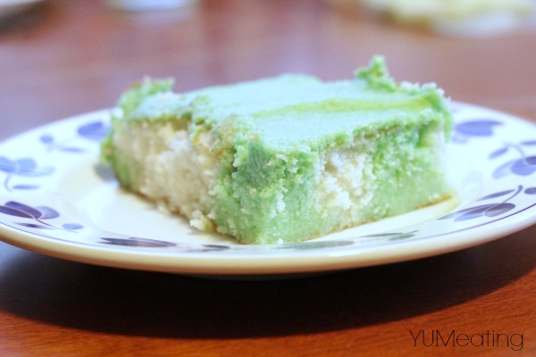 poke cake lime green butter frosting