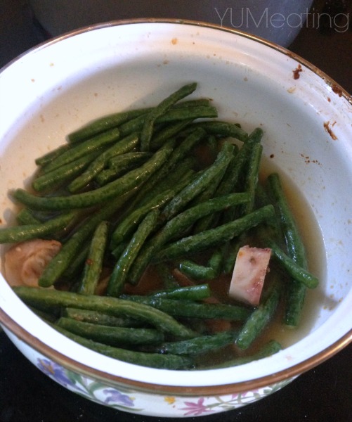 soaking green beans