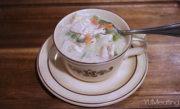 skinny chicken pot pie cup soup