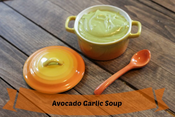 avocado garlic soup