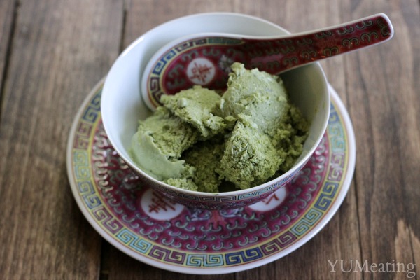coconut green tea ice cream