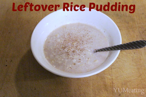 leftover rice pudding