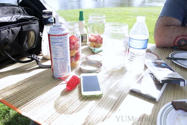 picnic in the park eating