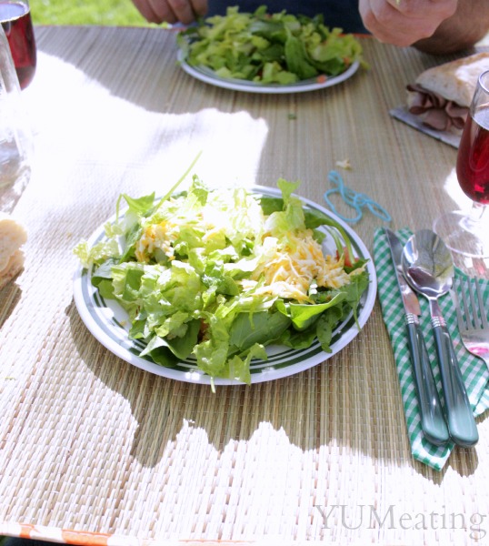 picnic salad plated