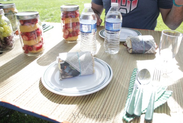 picnic table setting matt