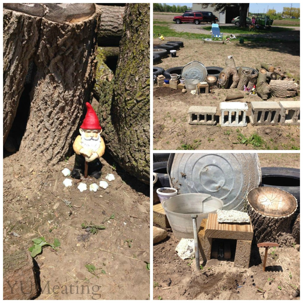 trash to treasure fairy garden