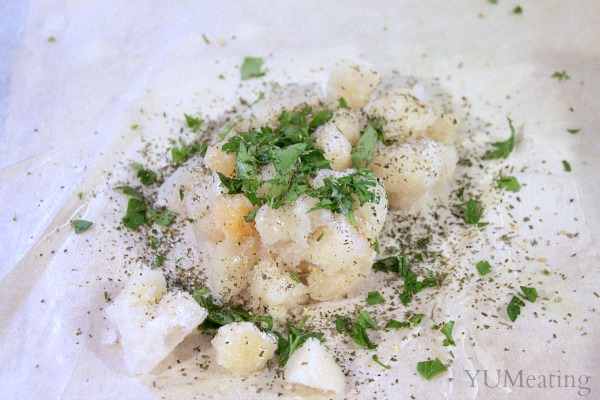 Scallops in Parchment