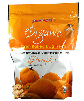 Grandma Lucy s Organic Pumpkin Oven Baked Dog Treats  14 oz bag