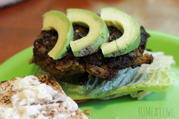 avocado grilled stuffed veal burger