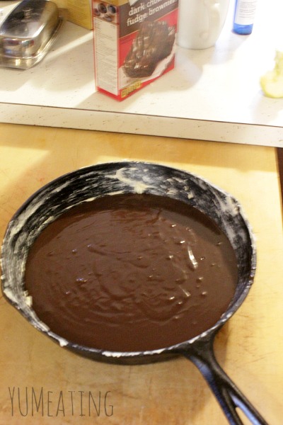 brownie skillet mixed