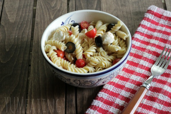 caprese pasta salad comfort food