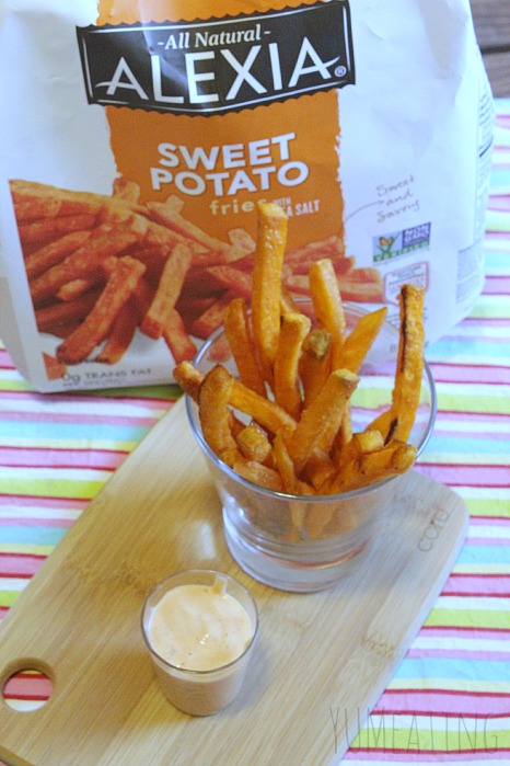  Sriracha Blue Ranch Sweet Potato Fries