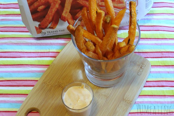  Sriracha Blue Ranch Sweet Potato Fries