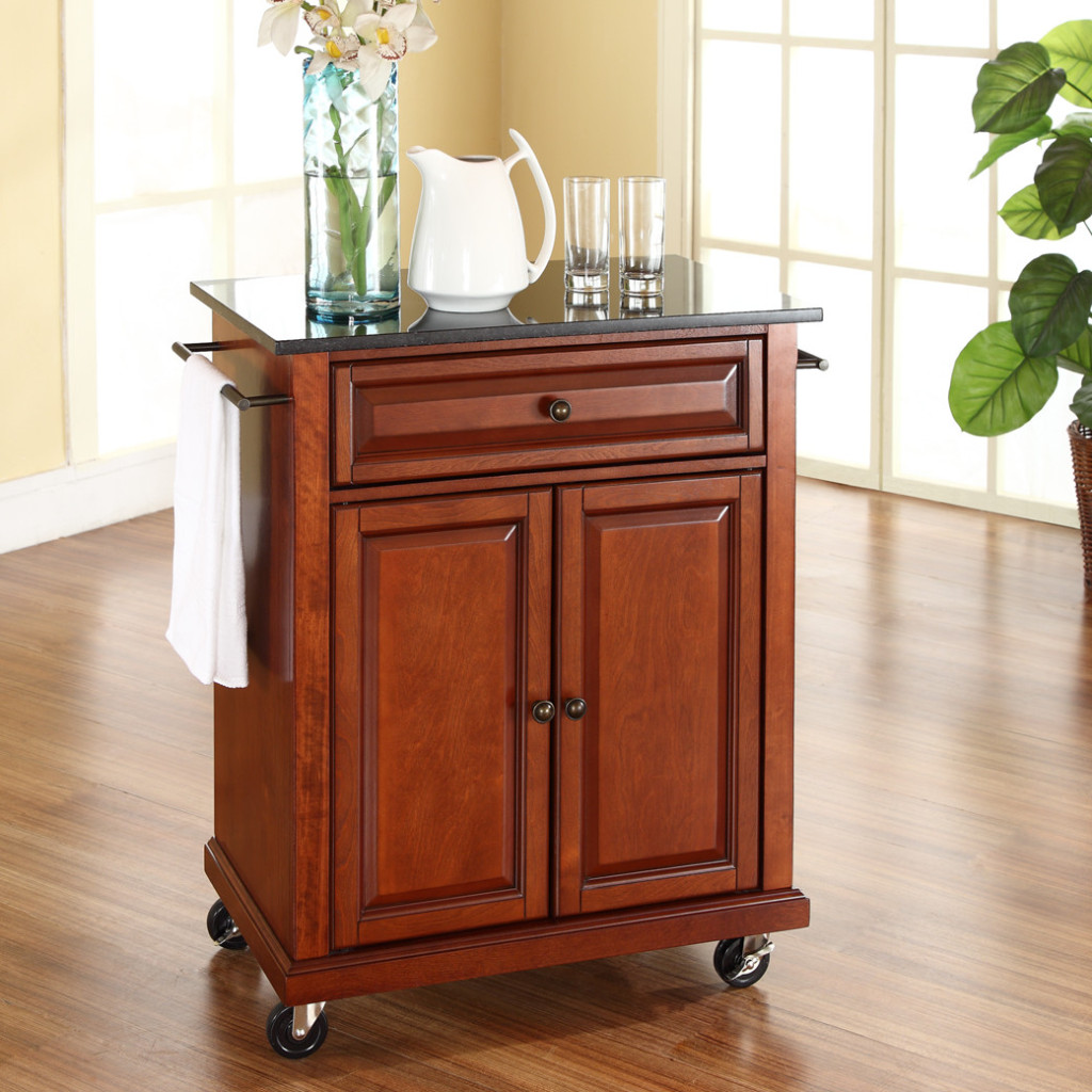 Kitchen Cart with Granite Counter Top | YUM eating