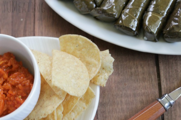 Roasted Red Pepper and Eggplant Dip | YUM eating