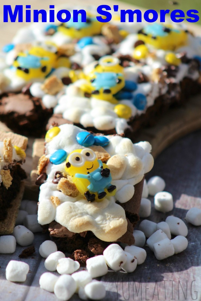 Minion S'mores - YUM eating