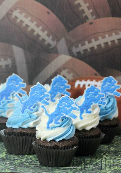 Cupcake Rings – NFL Detroit Lions (new design) – Cake Connection