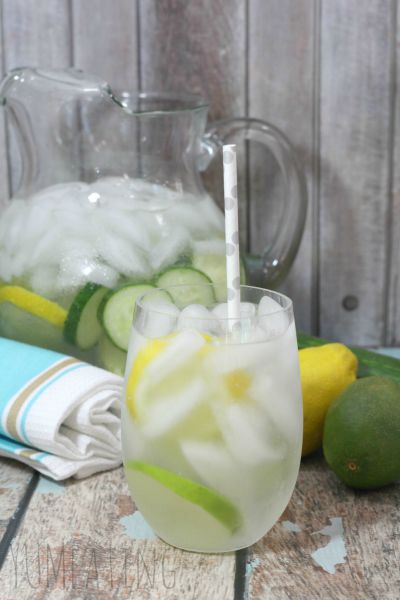 Detox water outlet lemon and lime