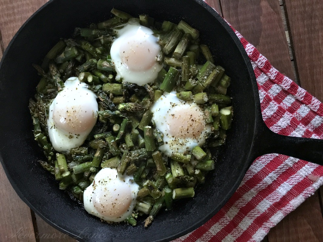 Low Carb Asparagus Egg Bake | Nevermore Lane