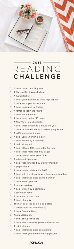 2016 Ultimate Reading Challenge 