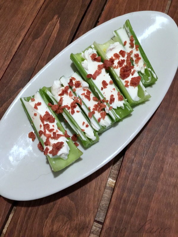 Celery, Cream Cheese and Bacon | Nevermore Lane