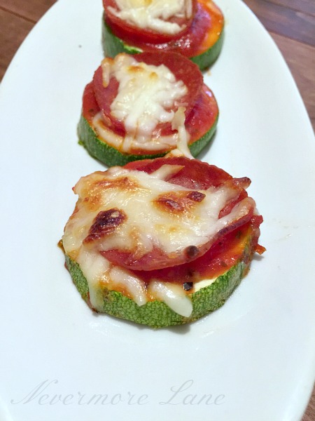 Zucchini Pizza Bites | Nevermore Lane