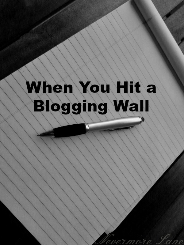 when you hit a blogging wall