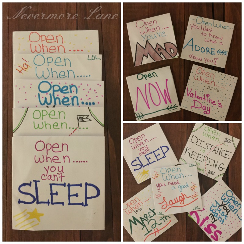 Open When..... Letters for Your Special Someone ------ > #DIY #LetsGetCreative | Nevermore Lane