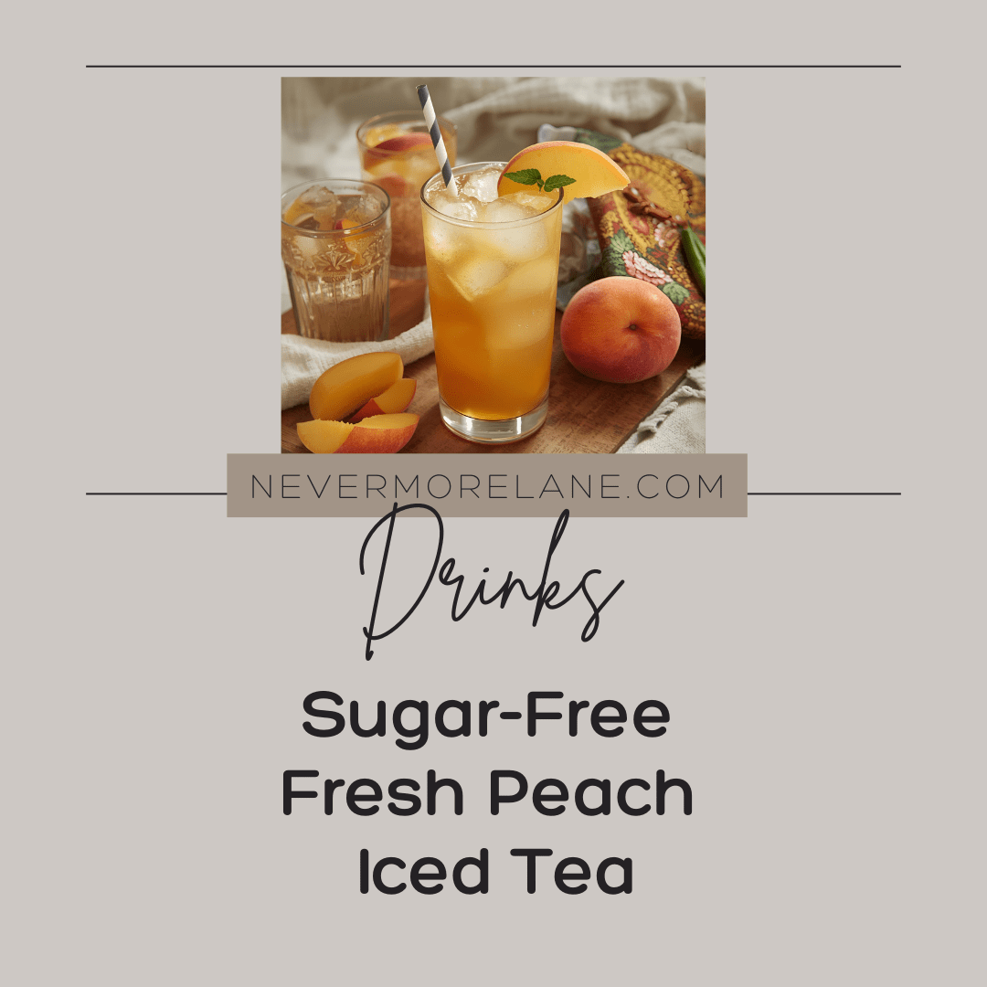 Sugar-Free Fresh Peach Iced Tea