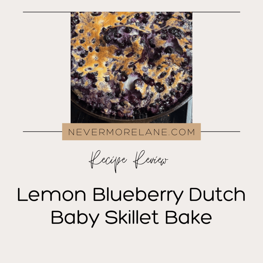 Recipe Review: Lemon Blueberry Dutch Baby Skillet Bake & Some Fiction