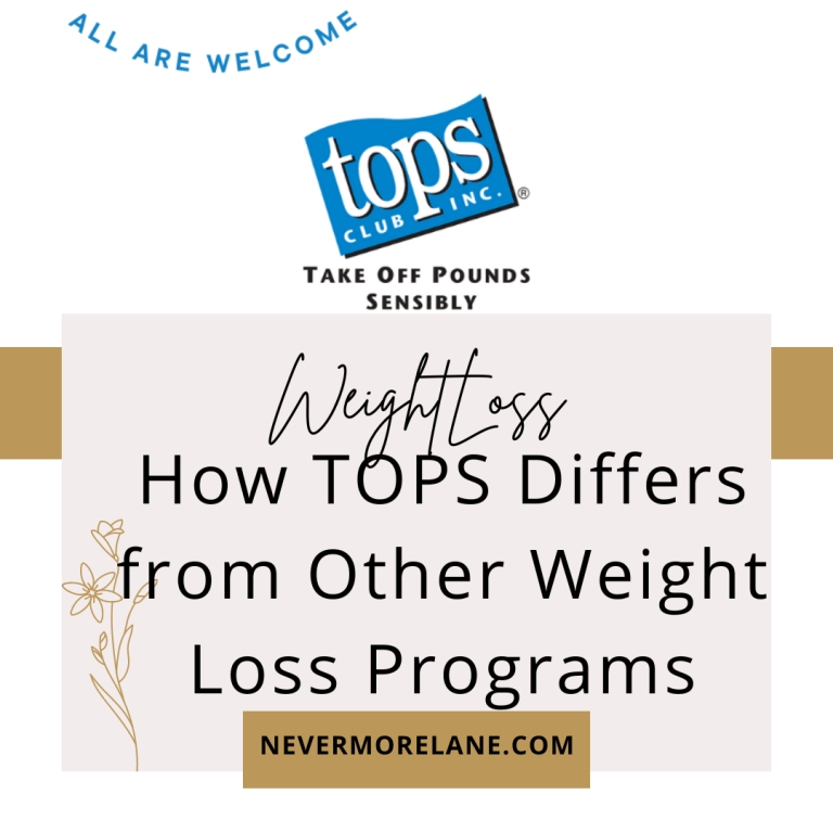 How TOPS Differs from Other Weight Loss Programs