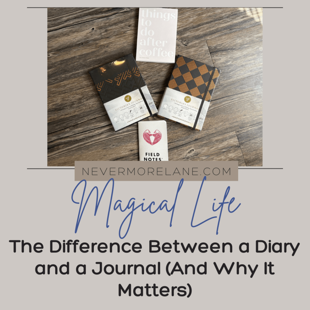 The Difference Between a Diary and a Journal (And Why It Matters)